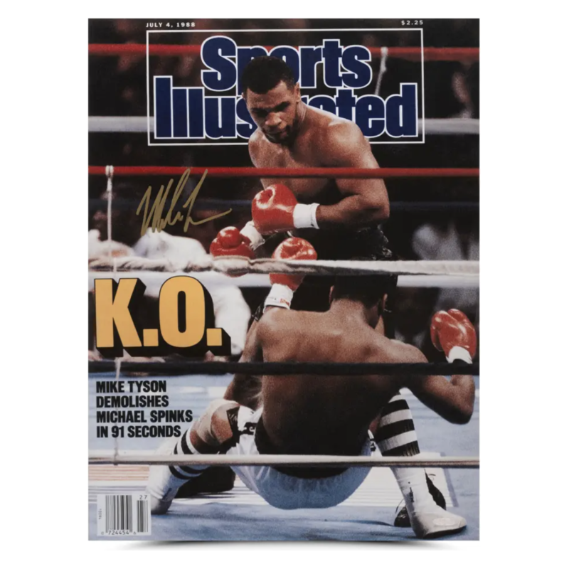 Mike Tyson Autographed SI Cover July 4th, 1988 "WBC Heavyweight Title" 15x20 UDA