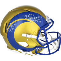 Matthew Stafford / Cooper Kupp Autographed Rams Flash Authentic Helmet Fanatics
