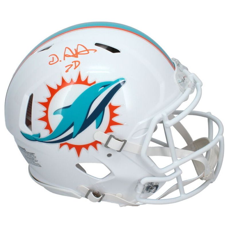 De'Von Achane Autographed Miami Dolphins Authentic Speed Helmet Beckett