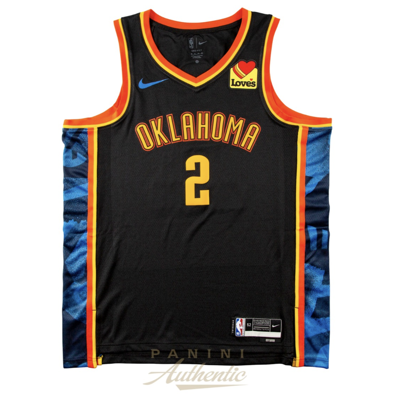 Shai Gilgeous-Alexander Autographed Oklahoma City Thunder Black City Ed. Nike Jersey Panini