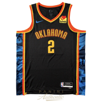Shai Gilgeous-Alexander Autographed Oklahoma City Thunder Black City Ed. Nike Jersey Panini