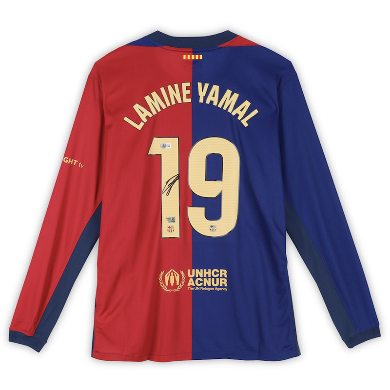 Lamine Yamal Autographed FC Barcelona 2024-25 Nike Long Sleeve Jersey Fanatics
