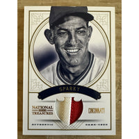 2012 Panini National Treasures Prime 22/25 Sparky Anderson Cincinnati Reds #97 HOF Game Used
