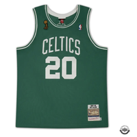 Ray Allen Autographed/Inscr. Boston Celtics Authentic Green M&N Jersey UDA LE 108