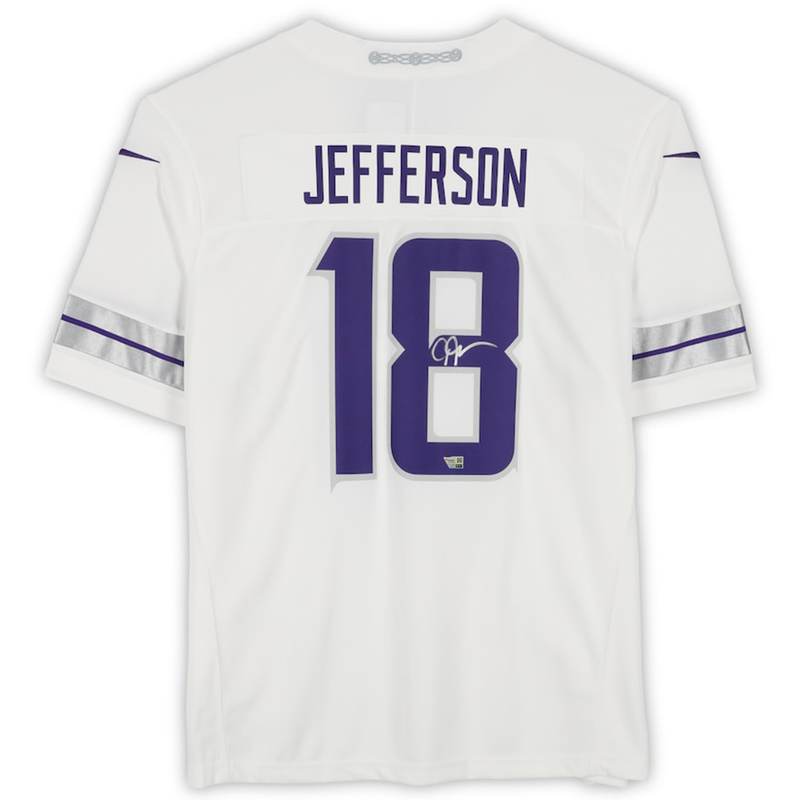 Justin Jefferson Autographed Vikings White Nike Vapor F.U.S.E. Jersey Fanatics