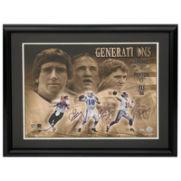 Peyton, Eli & Archie Manning Autographed "Generations" 16" x 20" Framed Photo MM