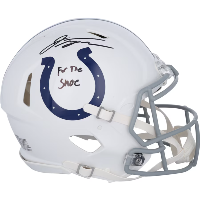 Jonathan Taylor Autographed "For The Shoe" Authentic Colts Helmet Fanatics