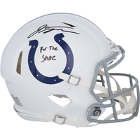 Jonathan Taylor Autographed "For The Shoe" Authentic Colts Helmet Fanatics
