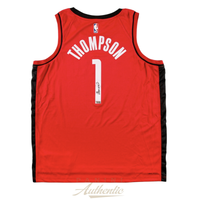Amen Thompson Autographed Houston Rockets Red Nike Swingman Jersey Panini