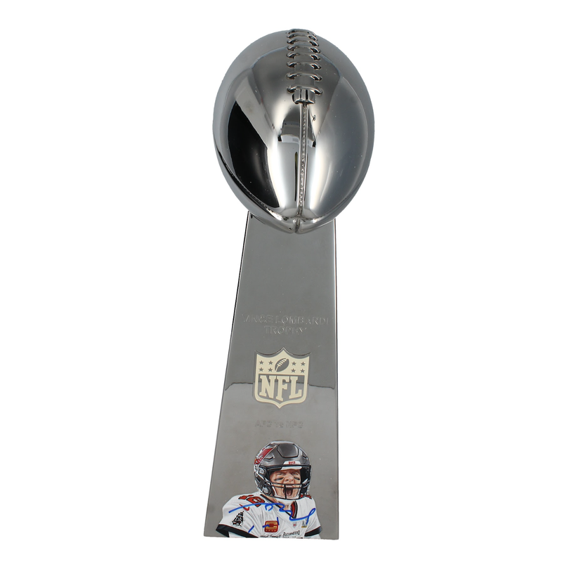 Tom Brady Autographed Buccaneers Lombardi Trophy Beckett LE 1/12
