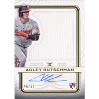 2023 Topps Definitive Collection Relic ADLEY RUTSCHMAN Baltimore Orioles Definitive RC Auto /50