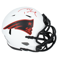Tom Brady Autographed Patriots Lunar Eclipse Mini Speed Helmet Fanatics