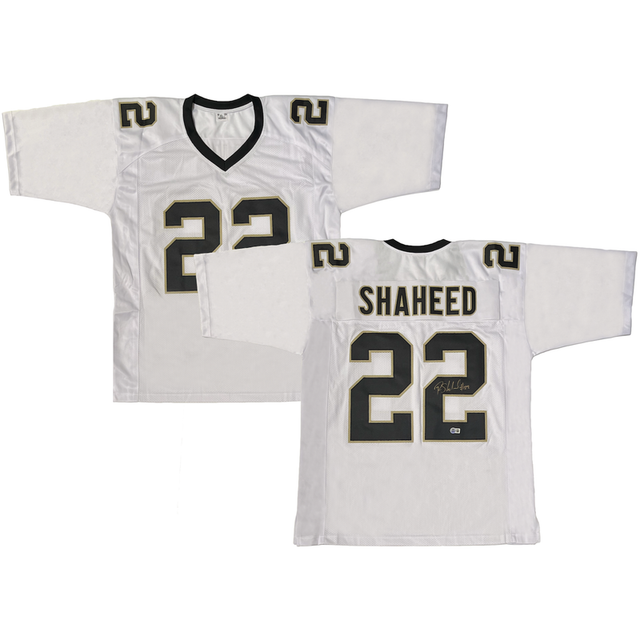 Rashid Shaheed of the New Orleans Saints Autographed Custom White Jersey Beckett