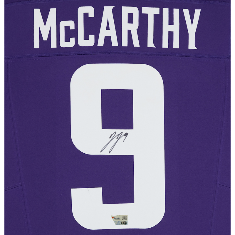 J.J. McCarthy Autographed Minnesota Vikings Purple Limited Jersey Fanatics
