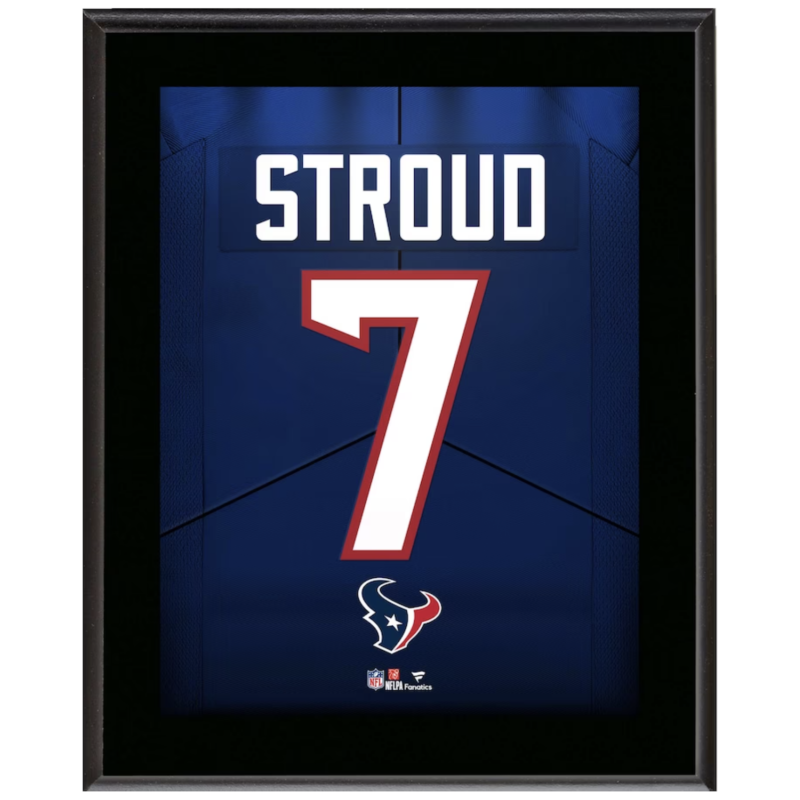 C.J. Stroud Houston Texans 10.5" x 13" Jersey Number "7" Sublimated Plaque