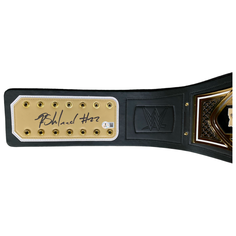 Rashid Shaheed Autographed Who Dat! New Orleans Saints Championship Belt Beckett