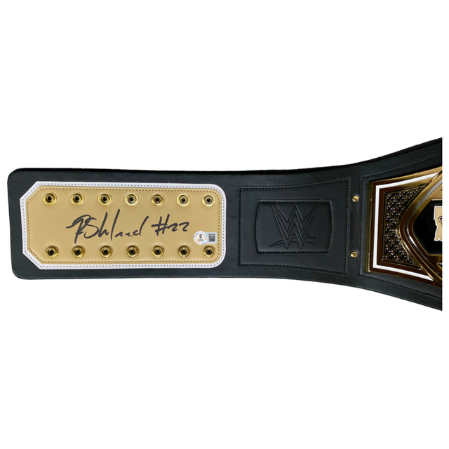 Rashid Shaheed Autographed Who Dat! New Orleans Saints Championship Belt Beckett