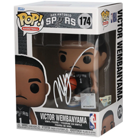 Victor Wembanyama Autographed Spurs NBA Funko POP! #174 Figurine Fanatics