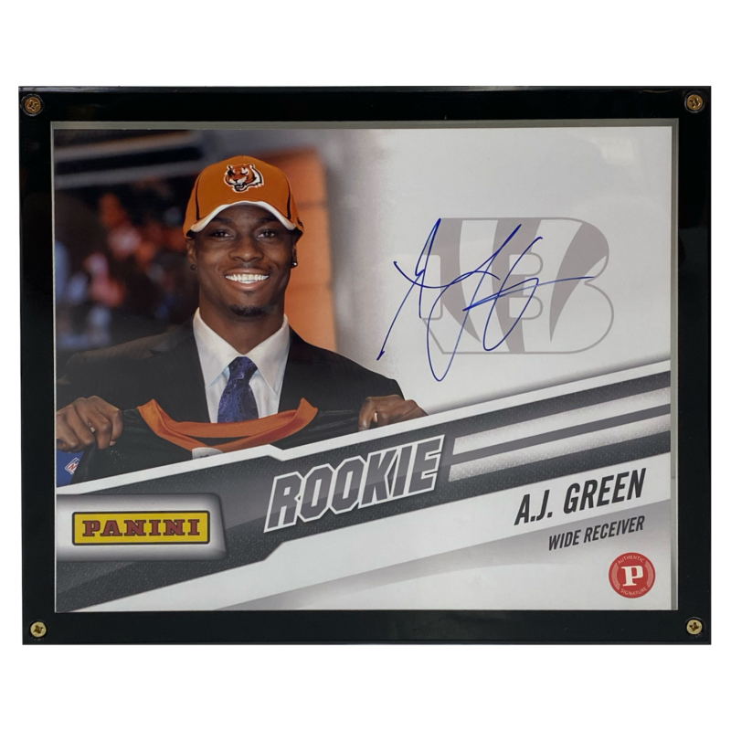 AJ Green Autographed Bengals 8" x 10" Rookie Signature Photo Panini