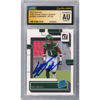 Ahmad Sauce Gardner Autographed 2022 Panini Donruss RC Card #328 Jets CGC AU 10