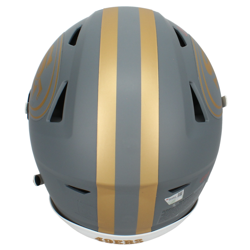 Joe Montana Autographed '49ers "4-0 SB Record' Speedflex Helmet Fanatics LE 25