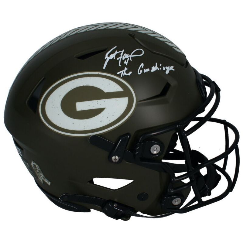 Brett Favre Autographed "Gunslinger" Packers STS Speed Flex Helmet Beckett