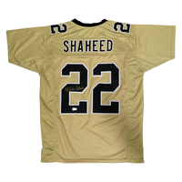Rashid Shaheed of the New Orleans Saints Autographed Custom Gold Jersey Beckett