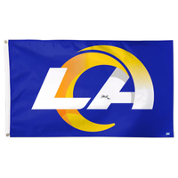 Kyren Williams Autographed Los Angeles Rams Primary Logo 3' x 5' Flag Beckett