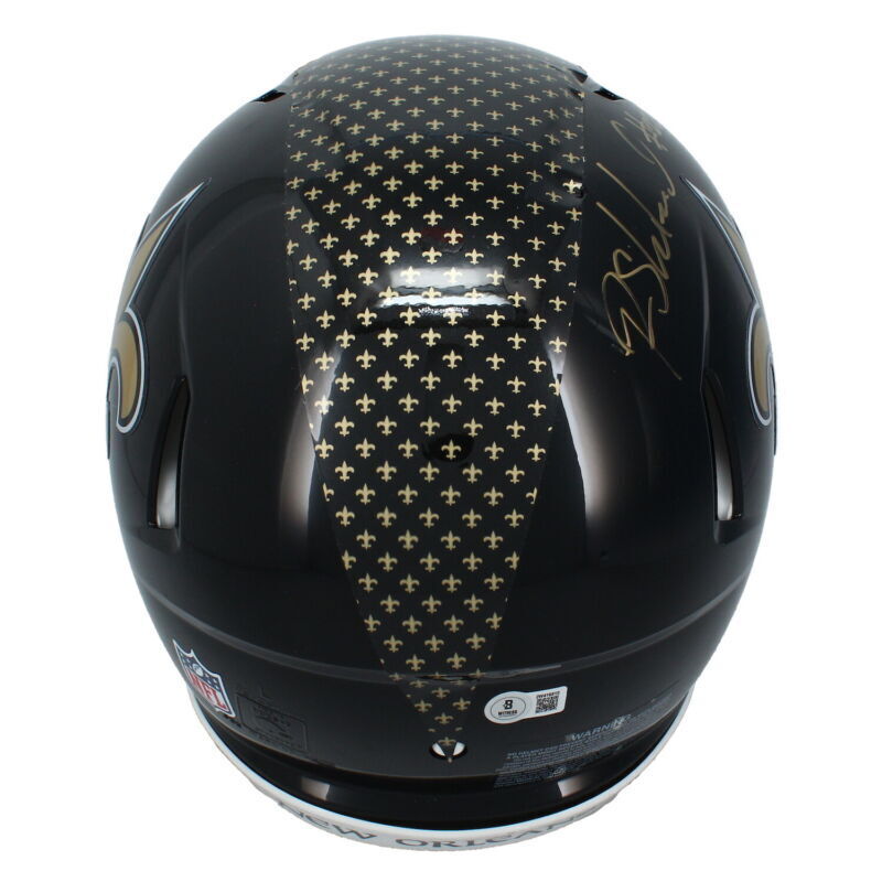 Rashid Shaheed Autographed New Orleans Saints "GEAUX SAINTS!" Saints Alt. Authentic Helmet Beckett