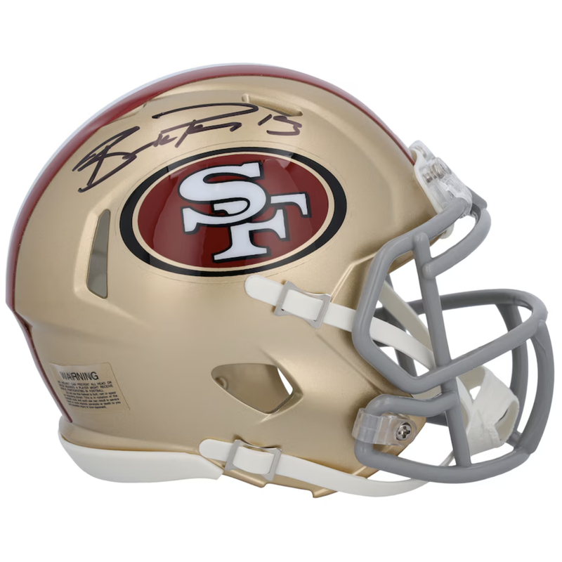 Brock Purdy Autographed San Francisco 49ers Mini Speed Helmet Fanatics