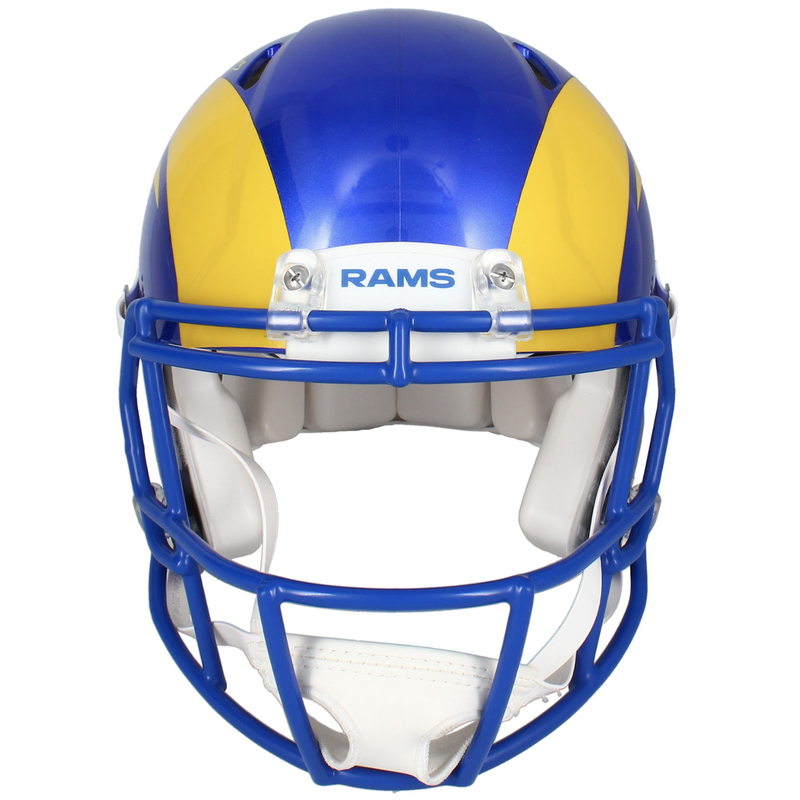 Kyren Williams Autographed (In Yellow) Rams Authentic Speed Helmet Beckett