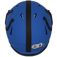 Marshall Faulk Autographed Colts 'RAVE' Mini Speed Helmet Beckett