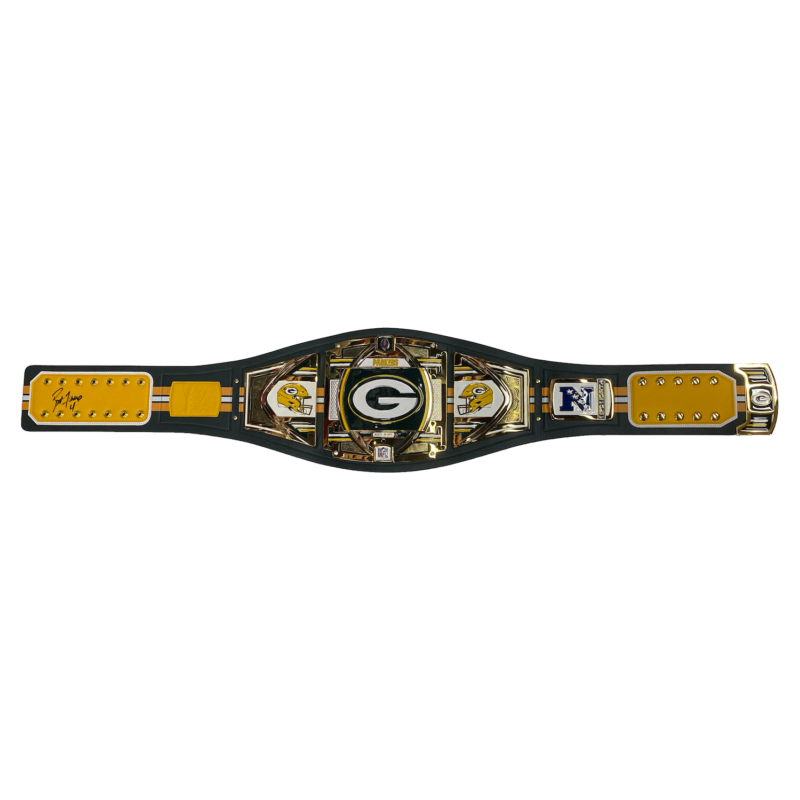 Brett Favre Autographed Green Bay Packers Championship Belt Beckett