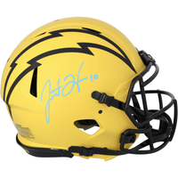 Justin Herbert Autographed Chargers Authentic Speed 'RAVE' Helmet Fanatics