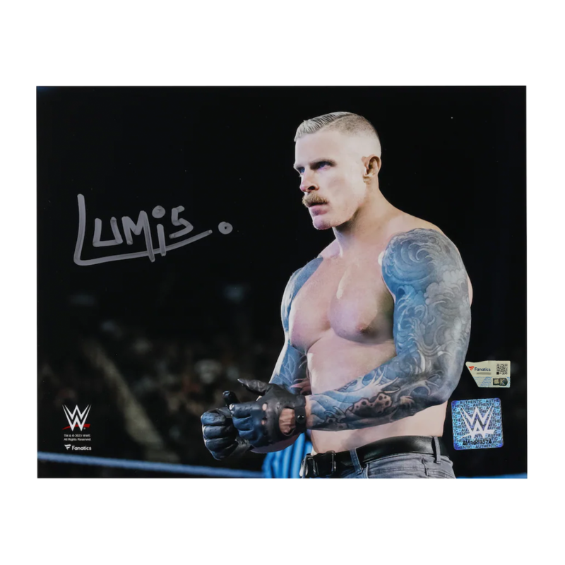 Dexter Lumis Autographed WWE In Ring Stare Down 8" x 10" Photograph Fanatics