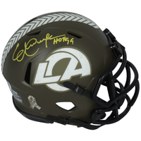 Eric Dickerson Autographed "HOF 99" Rams Mini 2022 STS Speed Helmet Beckett