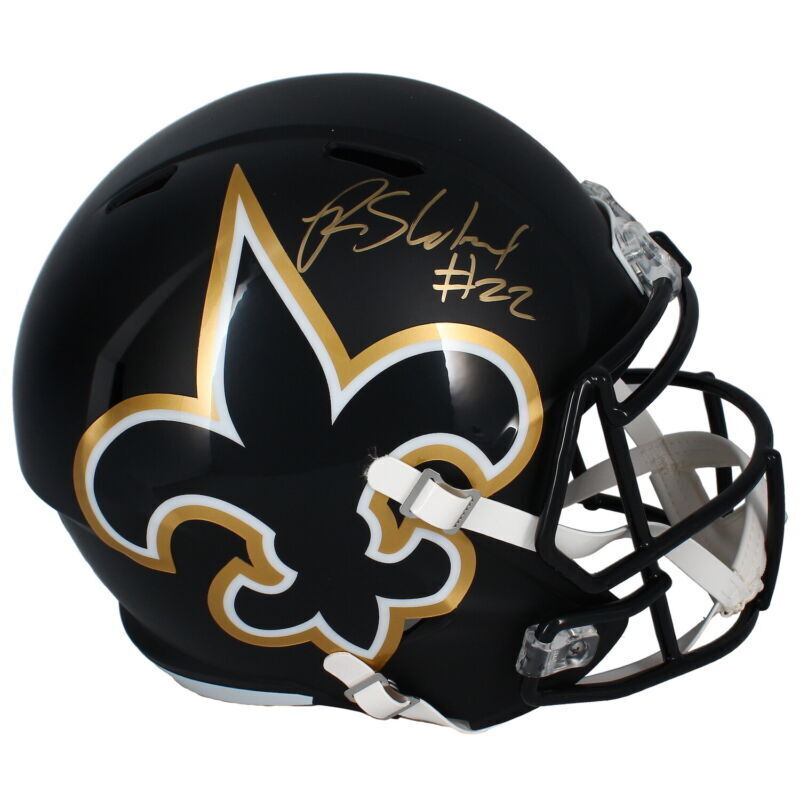 Rashid Shaheed Autographed New Orleans Saints AMP Full Size Speed Helmet Beckett