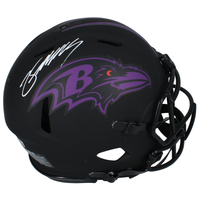 Zay Flowers Autographed Ravens Authentic 'Eclipse' Speed Helmet Beckett