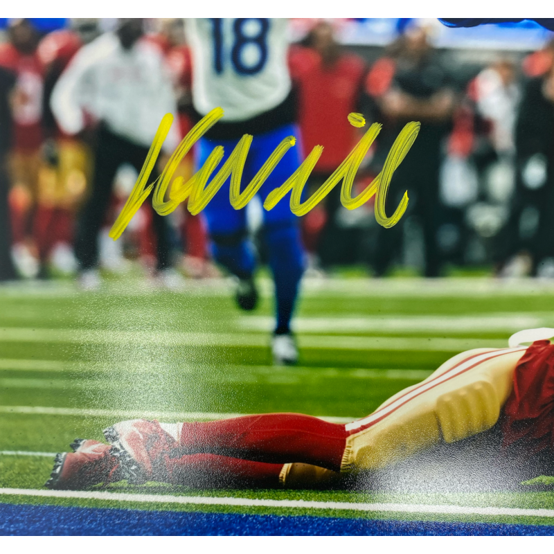 Kyren Williams Autographed (In Yellow) "TD Flip" Rams 8" x 10" Photo Beckett