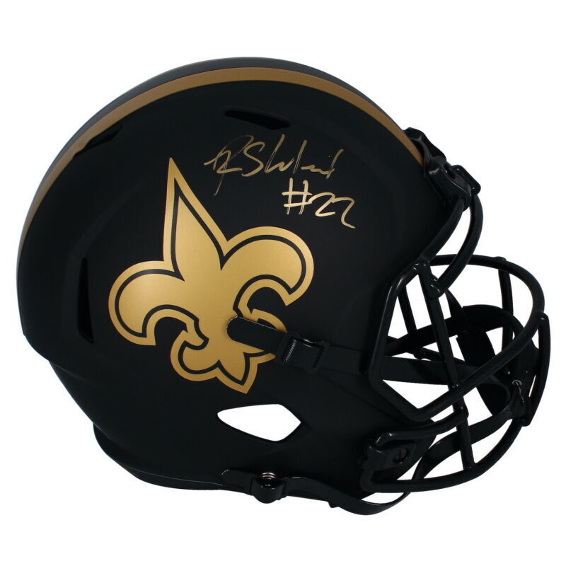 Rashid Shaheed Autographed New Orleans Saints Eclipse Full Size Speed Helmet Beckett