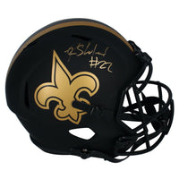 Rashid Shaheed Autographed New Orleans Saints Eclipse Full Size Speed Helmet Beckett