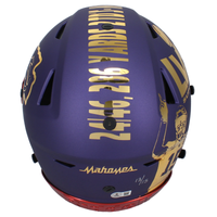 Patrick Mahomes Autographed Kansas City Chiefs SB Chrome Inlay SpeedFlex Helmet Beckett LE 15