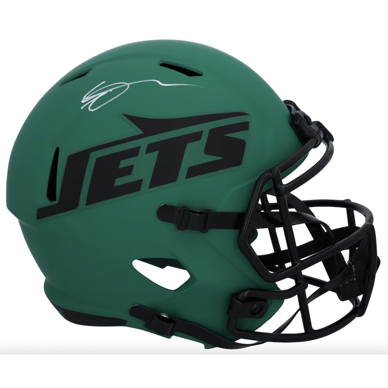 Ahmad Sauce Gardner Autographed New York Jets 'RAVE' Full Size Speed Helmet Fanatics