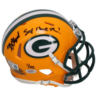 MarShawn Lloyd Autographed "Say Cheese" Packers Mini Helmet Beckett GDL LE 1/32