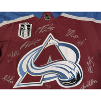 Colorado Avalanche Team Autographed (Makar) Burgundy SC Jersey Fanatics LE 100