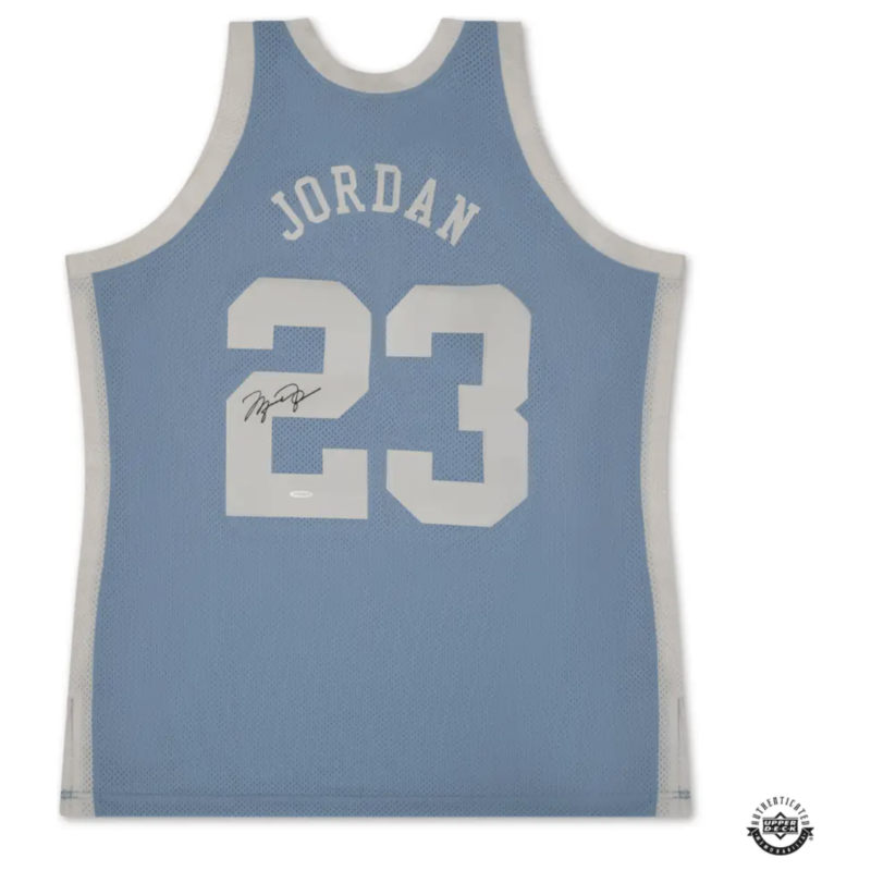 Michael Jordan Autographed 1983-84 UNC Blue Authentic Jersey UDA