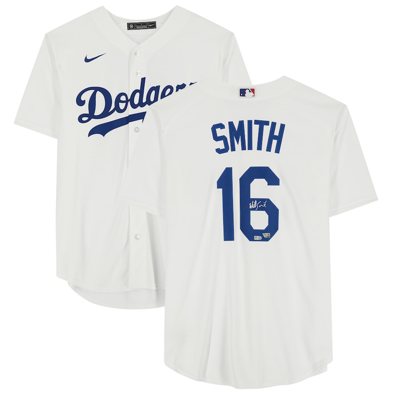 Will Smith Autographed Los Angeles Dodgers White Nike Jersey Fanatics