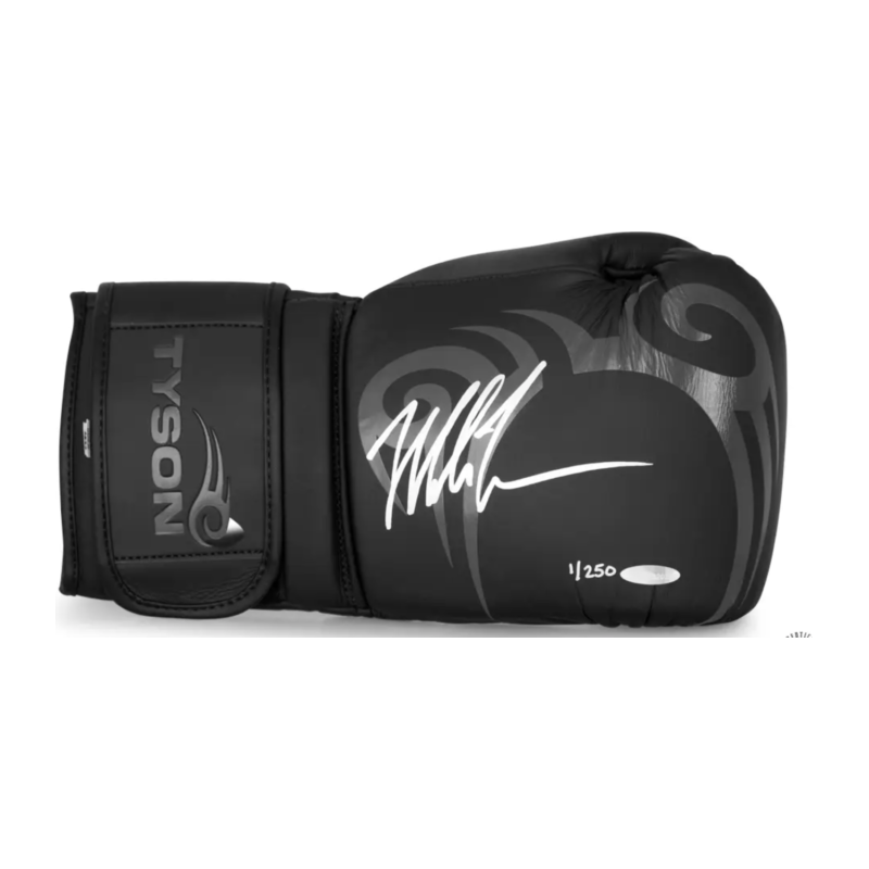 Mike Tyson Autographed Black Tyson Pro Limited Edition Boxing Gloves UDA LE 250