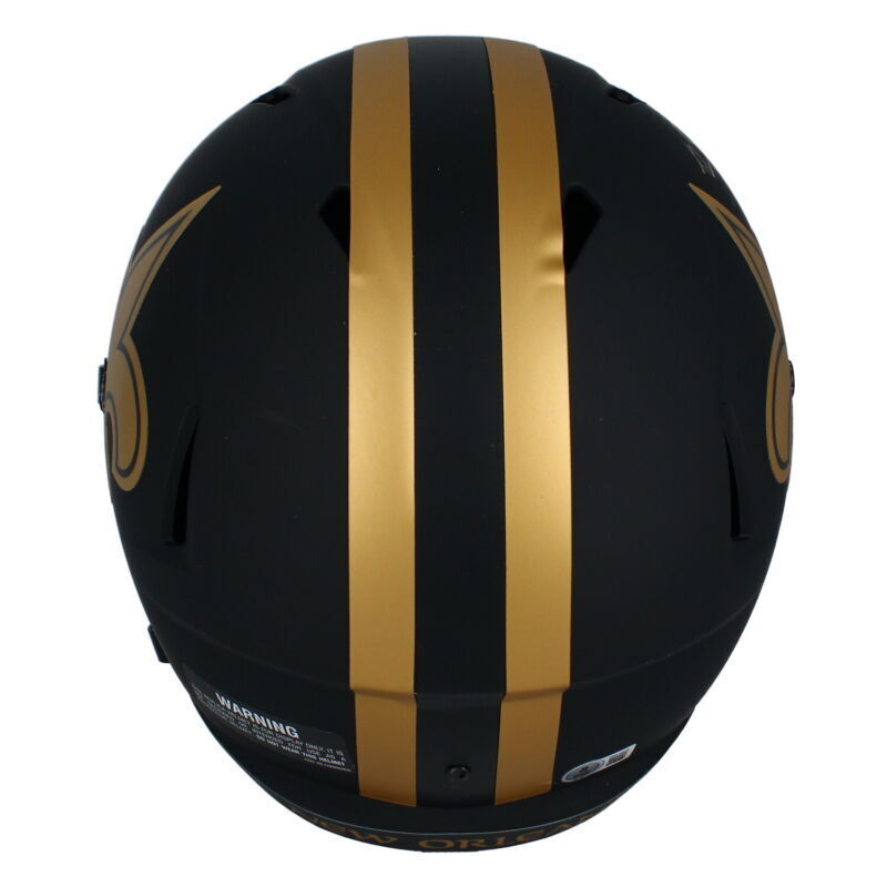 Rashid Shaheed Autographed New Orleans Saints Eclipse Full Size Speed Helmet Beckett