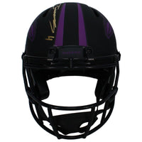 Zay Flowers Autographed Baltimore Ravens Eclipse Authentic Speed Helmet JSA